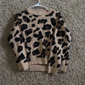 gently used cheetah print sweater!